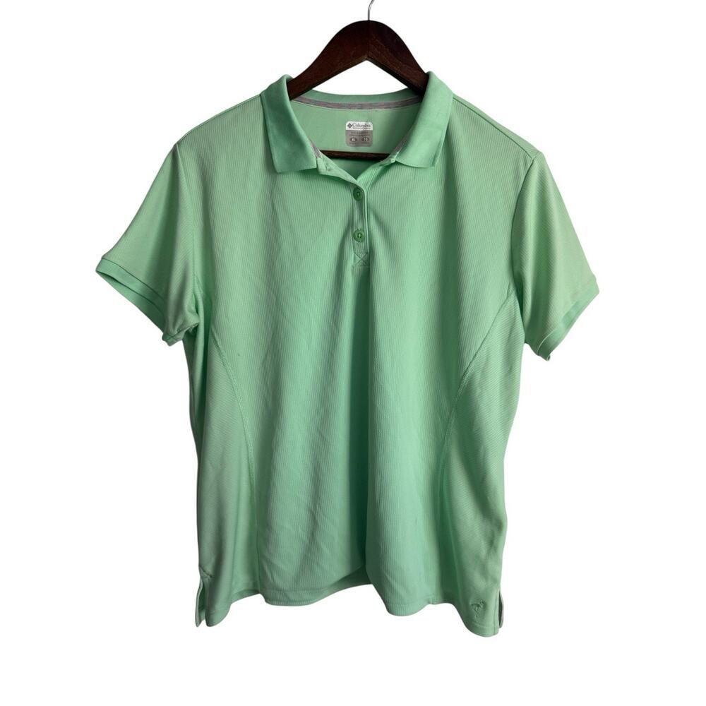 Columbia PFG Seabell Tech Polo Shirt Women’s XL Mint Green Fishing Golf NWT